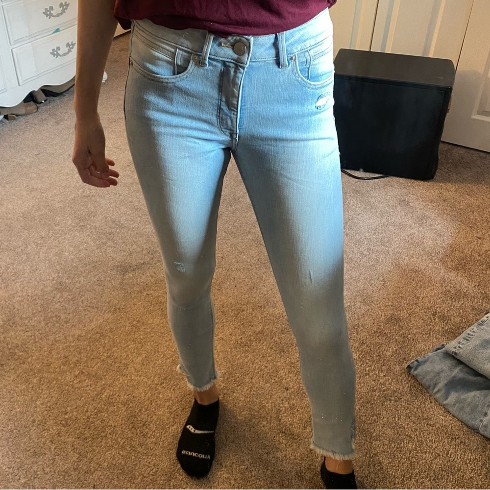 Express light wash ankle legging